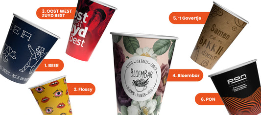 6 beautiful designs for printing paper cups