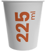 FR - Bedrukte Beker 225 ml (8 oz.) à simple paroi
